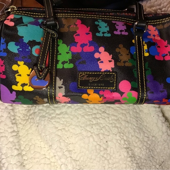 New Rare Leather Dooney Bourke Mickey Mouse Leather Purse - Picture 2 of 7